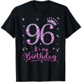 thumbnail image 1 of 96 It's My Birthday 96 Years Old 96th Birthday Women Gift T-Shirt, 1 of 5