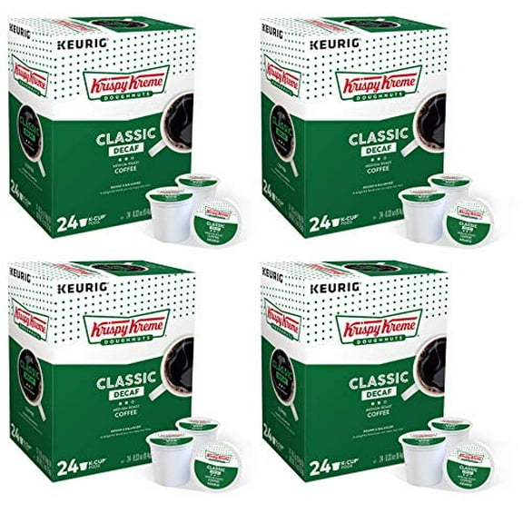 96 K Cups of Krispy Kreme Classic Decaf Coffee