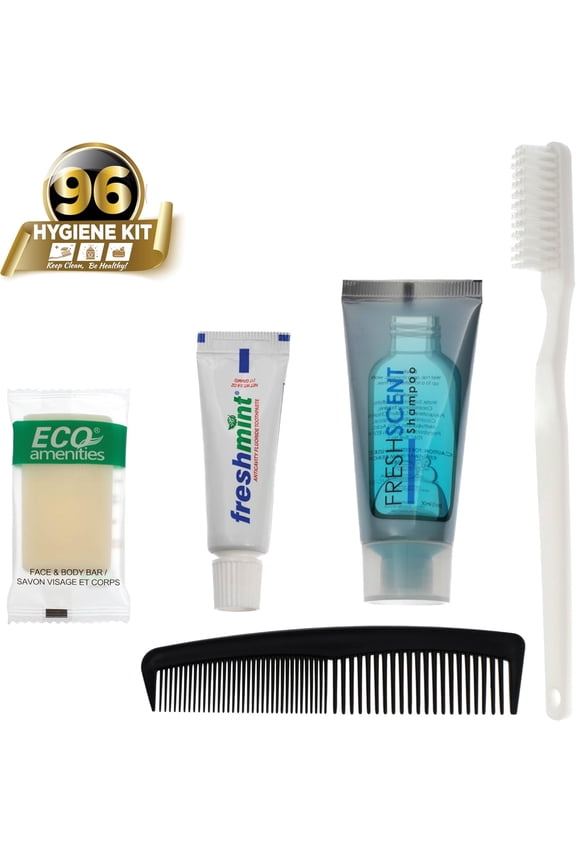 96 Kits - Wholesale Basic Hygiene Kits Bulk Toiletries