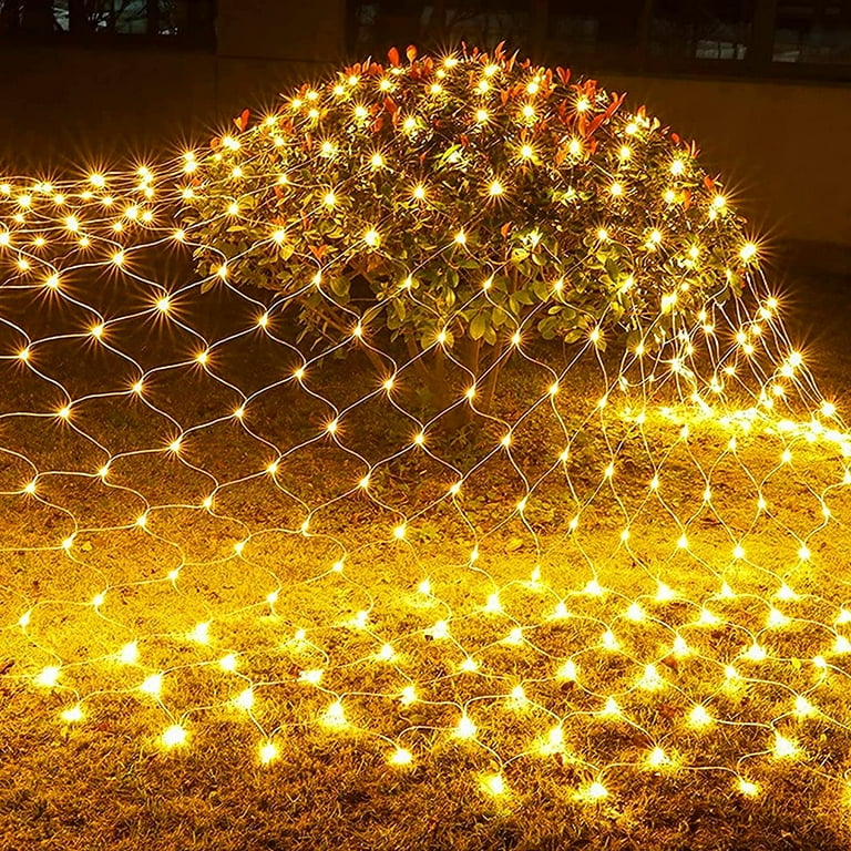 200 LED Christmas Net Lights Outdoor - 9.8x6.6ft Waterproof Mesh Tree Lights With 8 Modes