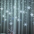 thumbnail image 1 of 96 LED Snowflake String Lights | 4M Length with 8 Lighting Modes | Warm White, Multicolor, White & Blue Options | IP44 Waterproof for Wedding, Party & Holiday Decor, 1 of 2