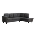 thumbnail image 1 of 96" Linen Sectional Sofa Couch with Right Facing Chaise, L Shaped Couch with 5 Seat Upholstered for Living Room, Apartment, Office, 1 of 5