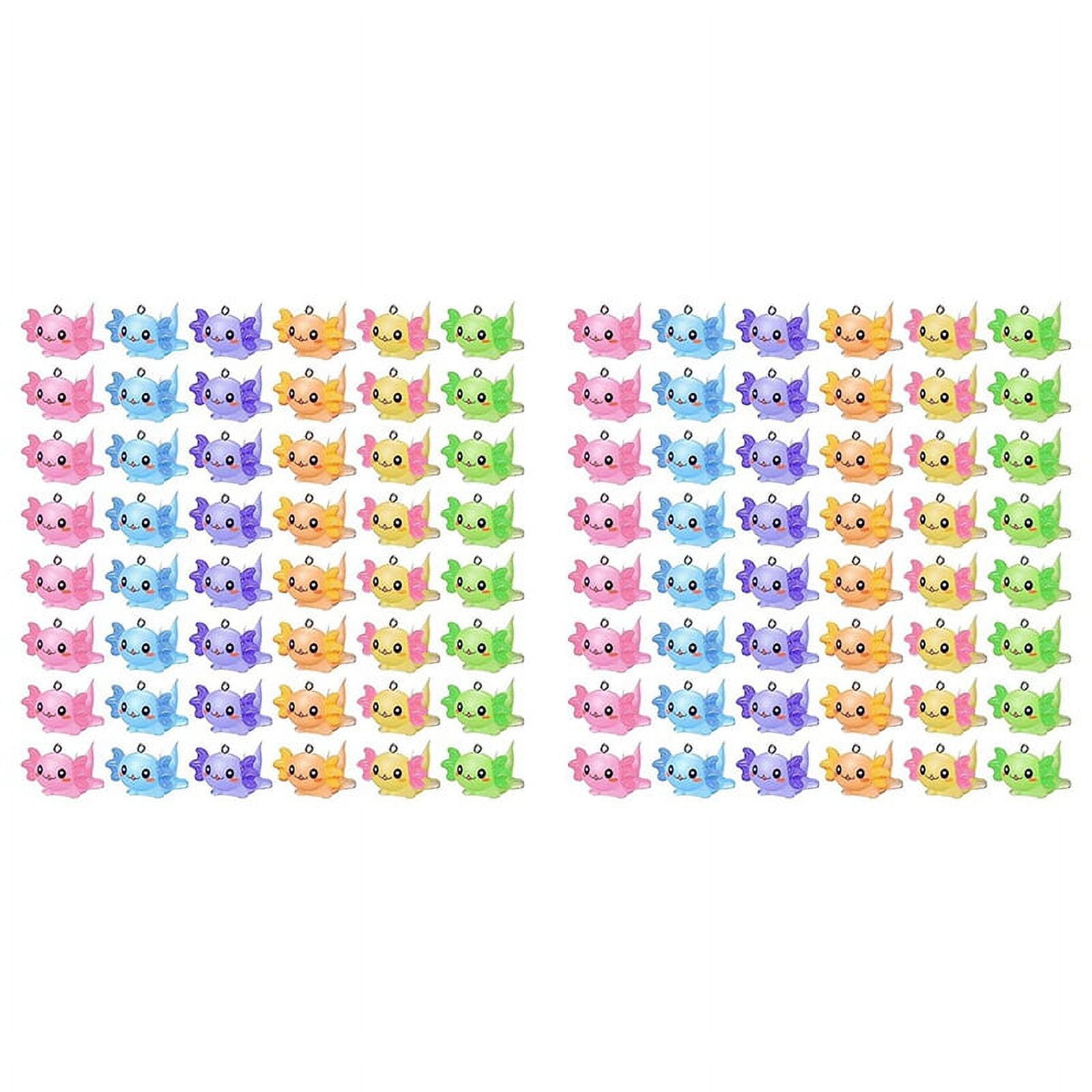 96 PCS Animal Charms Axolotl Resin Charms for Jewelry Making Tiny Resin