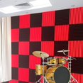 thumbnail image 2 of 12-Pack 12x12x1 Acoustic Foam Panels - Wedge Studio Soundproofing Wall Tiles 2 of 4