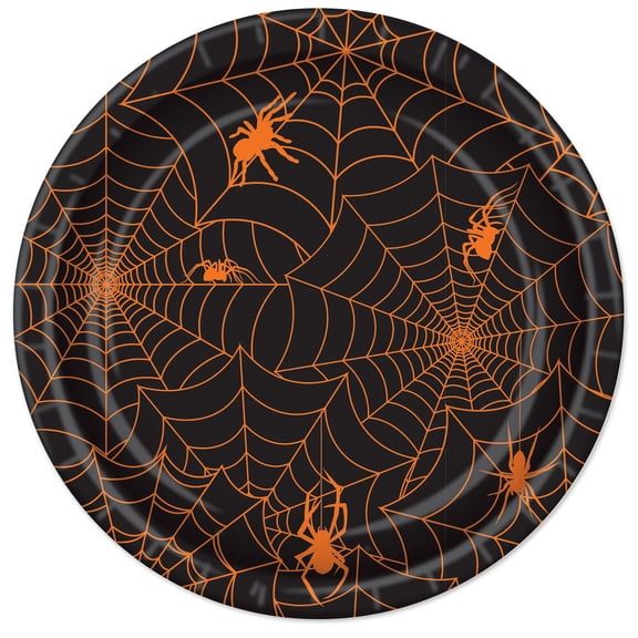 96 Pack Bulk Spider Web Plates