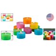 96 Pack Multicolor Tea Light Candles Long Burning, Clean Burn