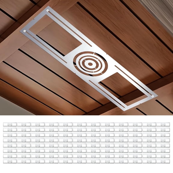 96 Pack New Construction Mounting Plate for 3/4/6 inch LED Downlight,Slim Steel LED Recessed Galvanized Steel Recessed LED Light Plate