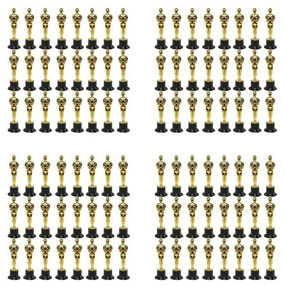 96 Pack Plastic Award Trophies Statuette for Favors,School Award,Game Prize, Prize