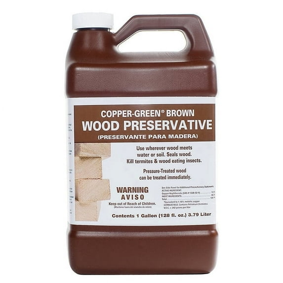 96-Pack of 1 gal Green Products 33001 Copper-Green Brown Wood Preservative