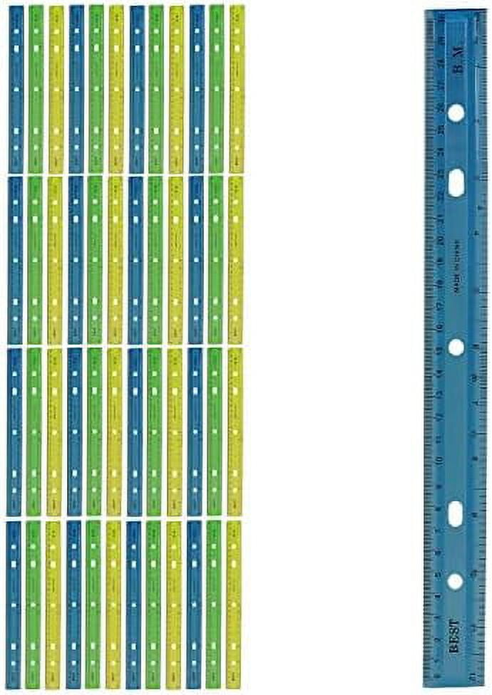 LEARNING ADVANTAGE Folding Meter Stick - Measure in Inches, Centimeters,  Milimeters and Meters - Foldable Ruler for Metric and Imperial Measurement