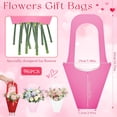 thumbnail image 1 of 96 Pcs Valentine's Day Floral Boxes Bulk with Handle Pink Red Flower Gift Bags Florist Gift Packaging Arrangements Bouquet Holder for Birthday Wedding Mother's Day Bridal Party Decor, 1 of 6