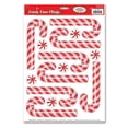 thumbnail image 1 of 96 Piece Bulk Christmas Candy Cane Clings, 1 of 6