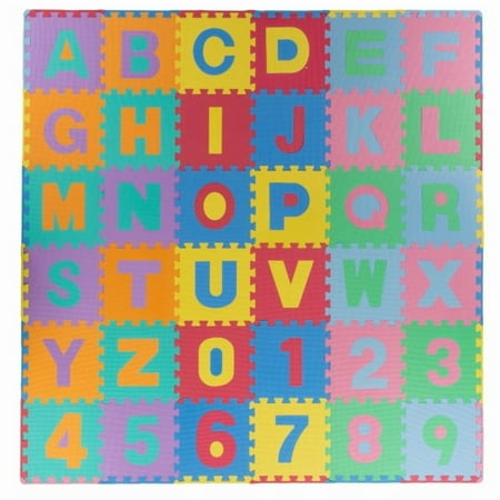 Trademark Games Kids' 96-Piece Foam Floor Puzzle Play Mat (Multicolored)