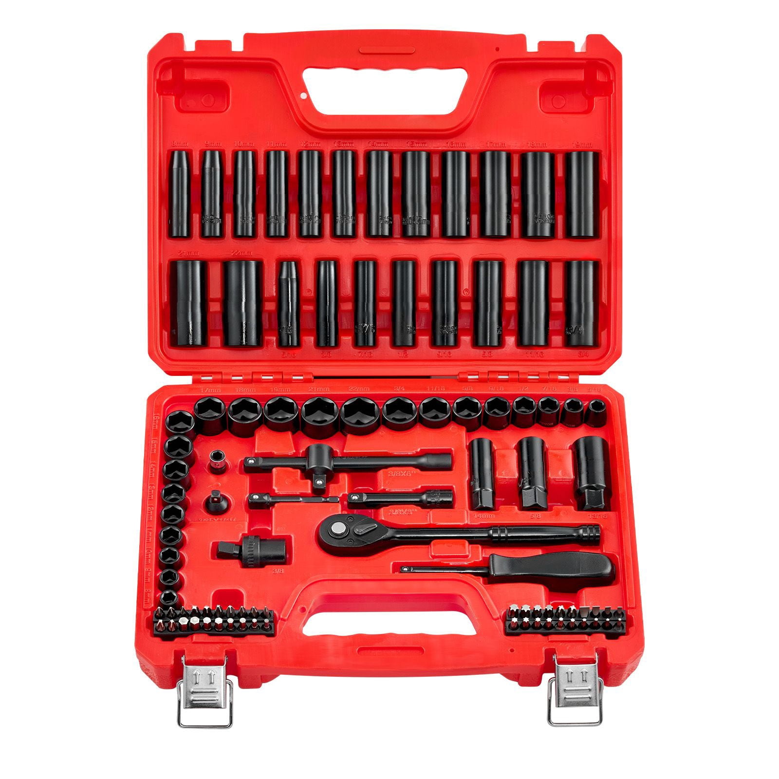 96-Piece Impact Socket Set,3/8