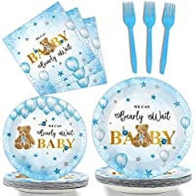 Serves 24 Guests Complete Birthday Party Supplies 96-Piece Includes Plates,  Napkins, Fork, Great for Art Party Decorations, Birthday Party 