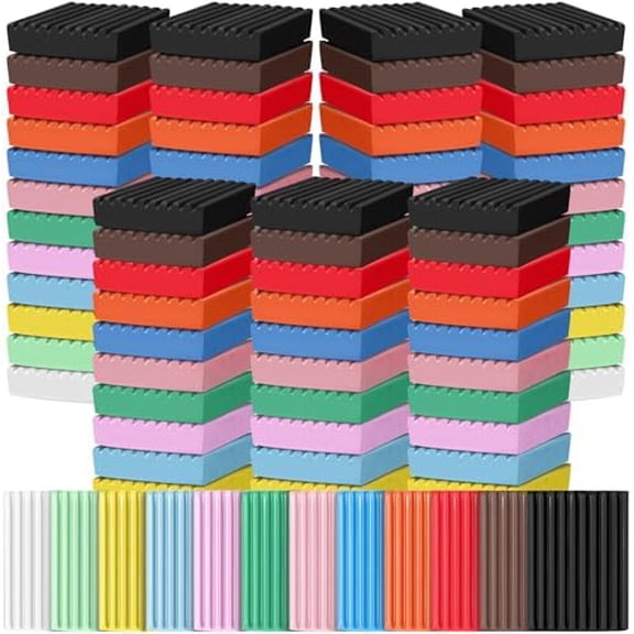 96 Pieces Non Drying Modeling Clay Bulk 10.6lbs Modeling Clay Gift Set 1.76 Ounce Each for Arts and Crafts Projects Kit(12 Colors)$$Art & Craft