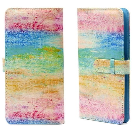 96 Pocket Epicgadget Mini Film PU Leather Photo Album for Fujifilm Instax Mini 11 9 8 90 8+ 26 7s Instant Camera Film Polaroid Snap Zip Z2300 PIC-300 Film (Crayon Rainbow)