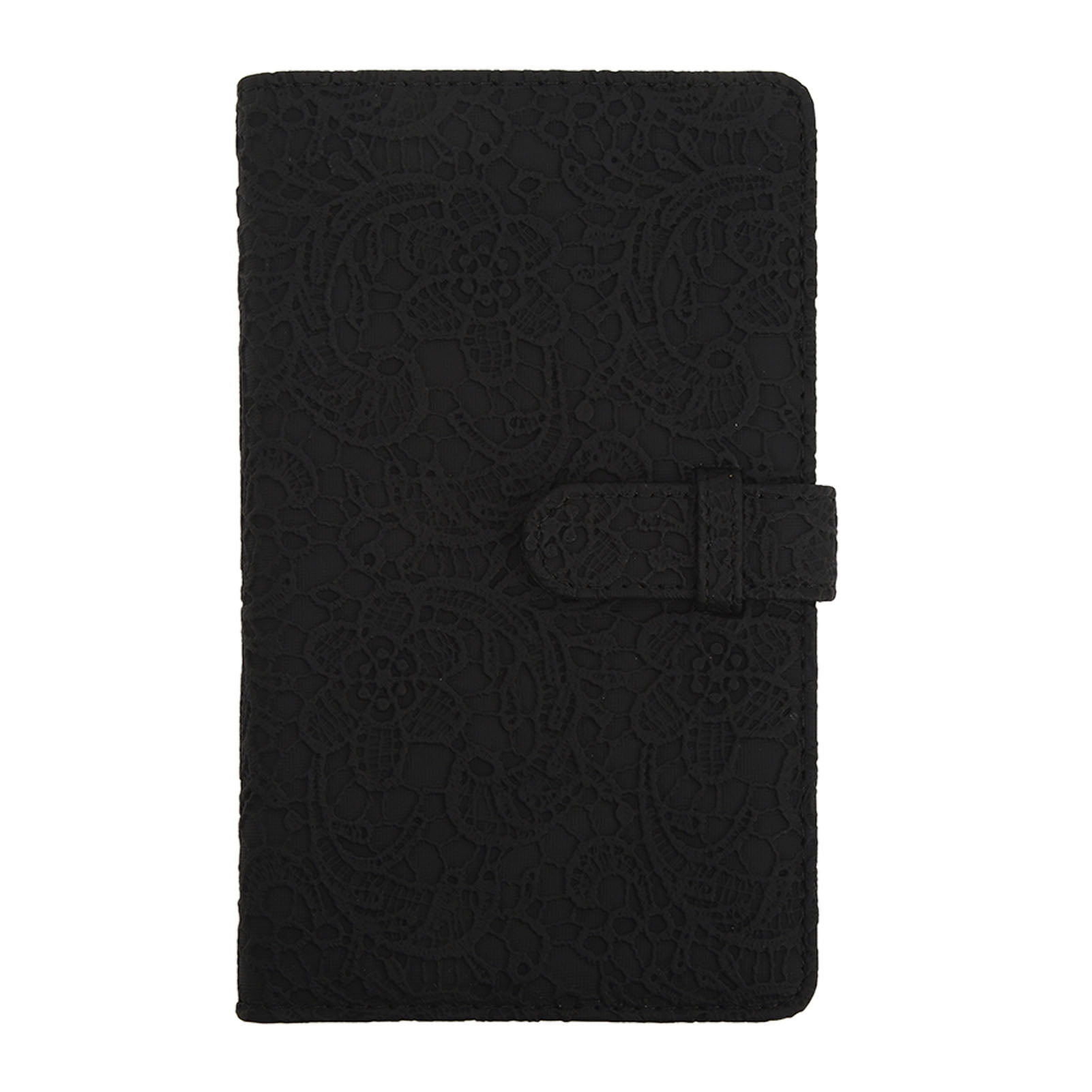 96 Pockets Mini Photo Album PU Leather Photo Album Large Capacity Picture Storage Clip Holder for Fuji Film Instax Mini 12 11 Credit Cards Movie Tickets Black Lace