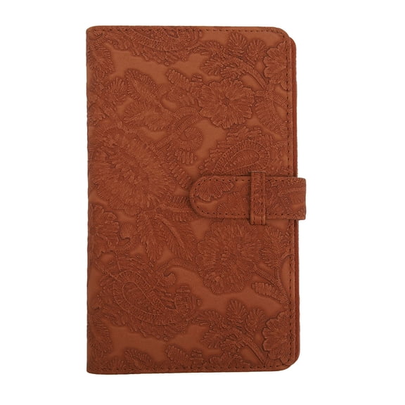 96 Pockets Mini Photo Album PU Leather Photo Album Large Capacity Picture Storage Clip Holder for Fuji Film Instax Mini 12 11 Credit Cards Movie Tickets Brown Relief