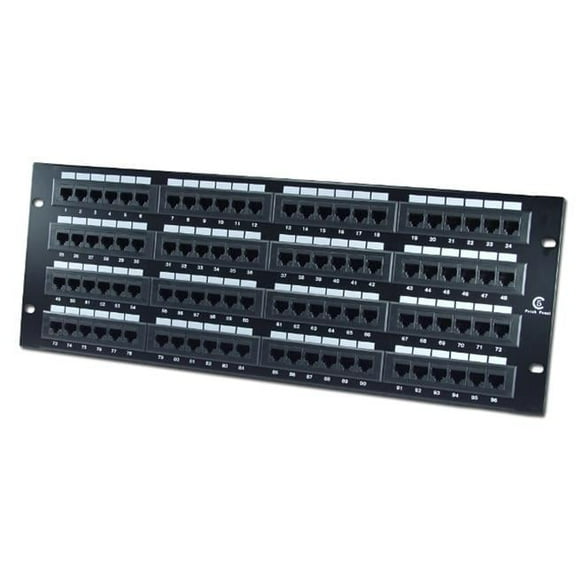96 Port 350 MHz CAT5e & RJ45 110 Block Patch Panel