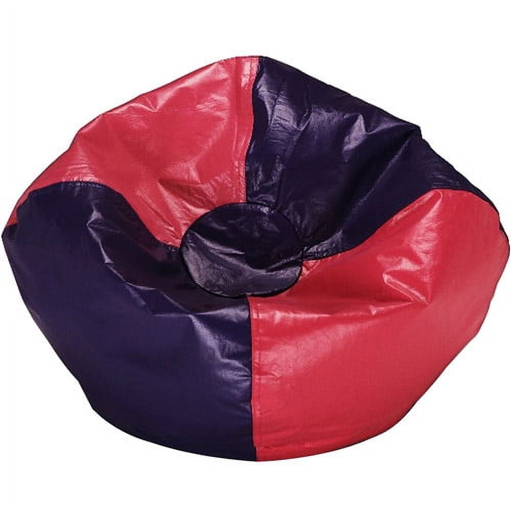 96" Round Vinyl Shiny Bean Bag, Pink/pur