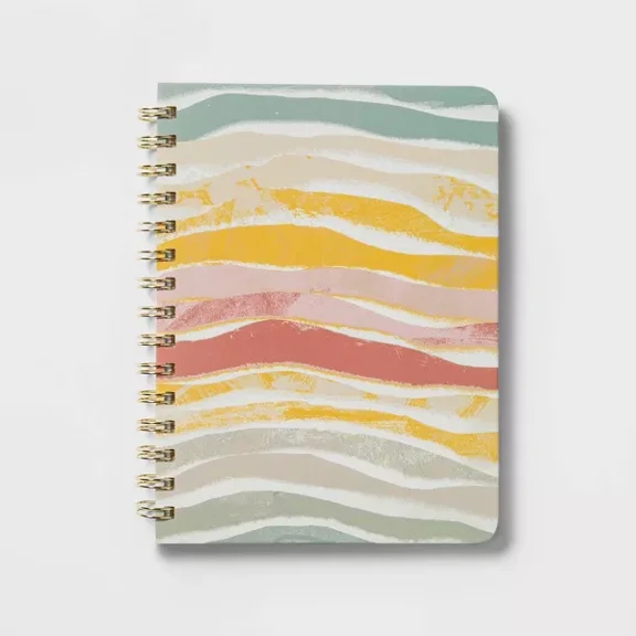 96 Sheet Ruled 5.75"x8" Spiral Wave