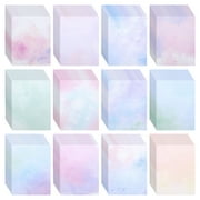 96 Sheets Decorative Watercolored  Paper 8.5 x 11 in - Letter Size Double Sided Pastel Stationery Cardstock for Scrapbook, compatible with Inkjet and Laser Printer