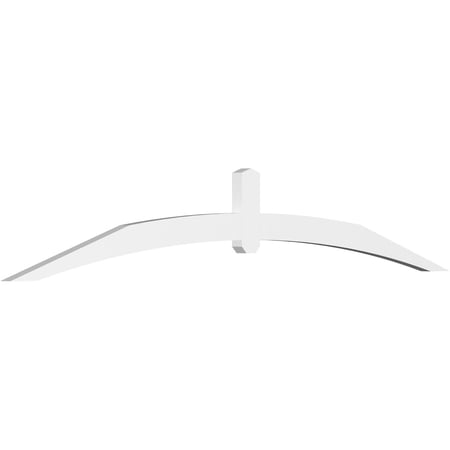 96"W x 16"H x 2"D x 4"F, 4/12 Pitch, Archdale Architectural Grade PVC Gable Bracket