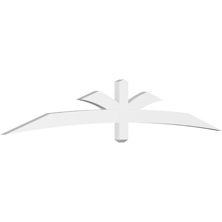 96"W x 16"H x 2"D x 4"F, 4/12 Pitch, Davenport Architectural Grade PVC Gable Bracket
