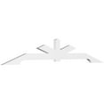 thumbnail image 1 of 96"W x 16"H x 2"D x 4"F, 4/12 Pitch, Vanguard Architectural Grade PVC Gable Bracket, 1 of 8