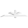 thumbnail image 1 of 96"W x 16"H x 4"D x 4"F, 4/12 Pitch, Redmond Architectural Grade PVC Gable Bracket, 1 of 8