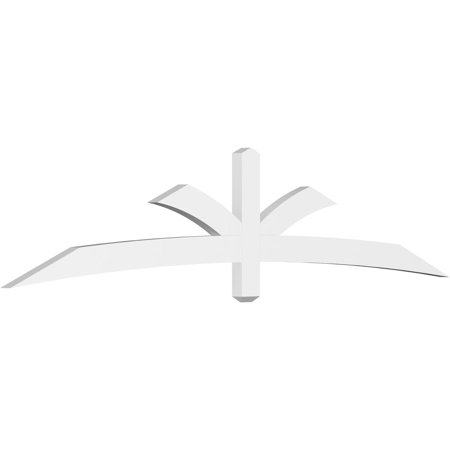 96"W x 20"H x 2"D x 4"F, 5/12 Pitch, Davenport Architectural Grade PVC Gable Bracket