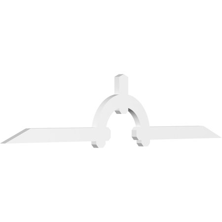 96"W x 20"H x 2"D x 4"F, 5/12 Pitch, Ericson Architectural Grade PVC Gable Bracket