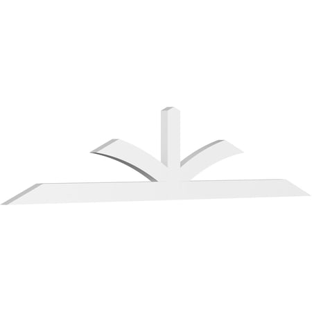 96"W x 20"H x 2"D x 4"F, 5/12 Pitch, Richland Architectural Grade PVC Gable Bracket