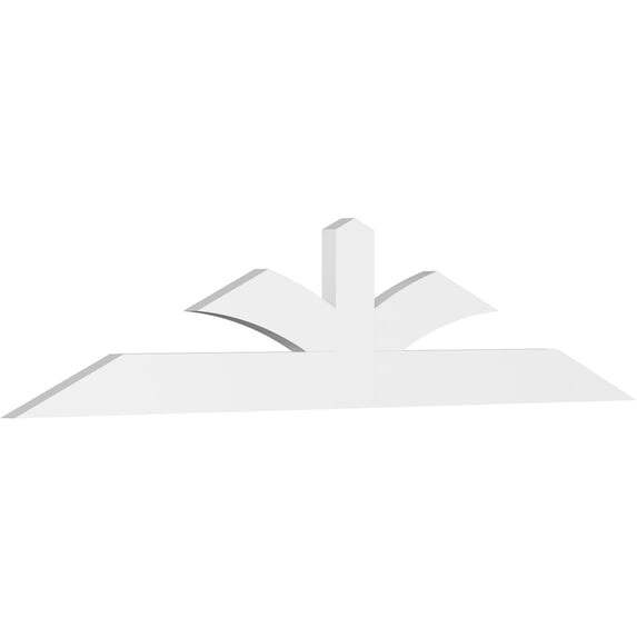 96"W x 20"H x 2"D x 6"F, 5/12 Pitch, Richland Architectural Grade PVC Gable Bracket