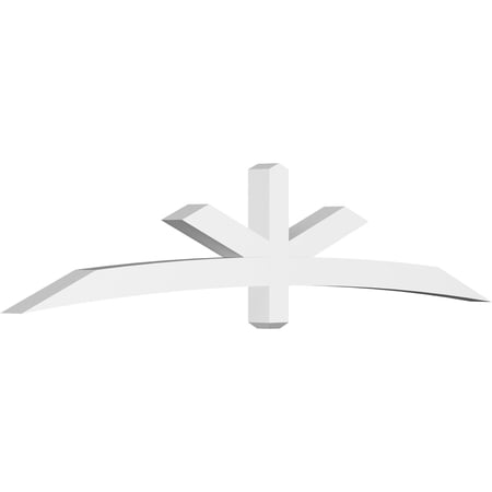96"W x 20"H x 4"D x 4"F, 5/12 Pitch, Alberta Architectural Grade PVC Gable Bracket