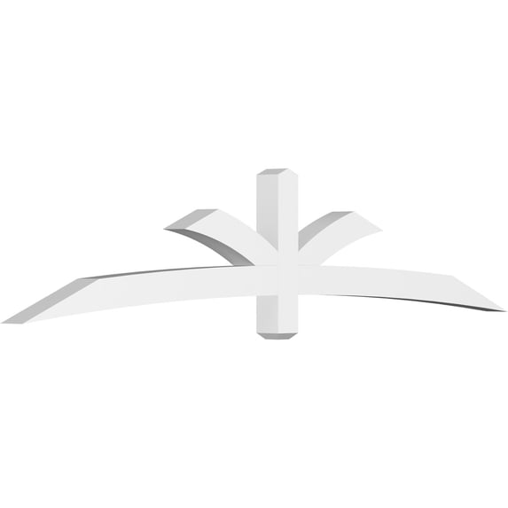 96"W x 20"H x 4"D x 4"F, 5/12 Pitch, Davenport Architectural Grade PVC Gable Bracket
