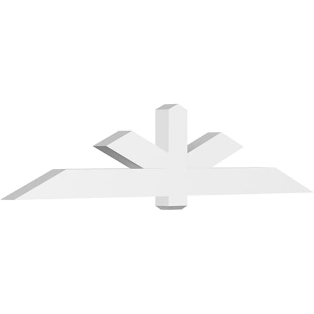 96"W x 20"H x 4"D x 6"F, 5/12 Pitch, Kennewick Architectural Grade PVC Gable Bracket