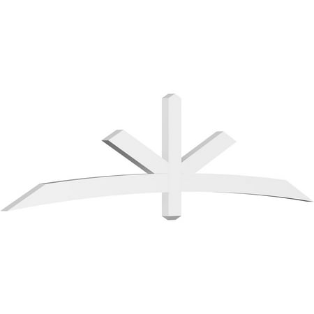 96"W x 24"H x 2"D x 4"F, 6/12 Pitch, Alberta Architectural Grade PVC Gable Bracket