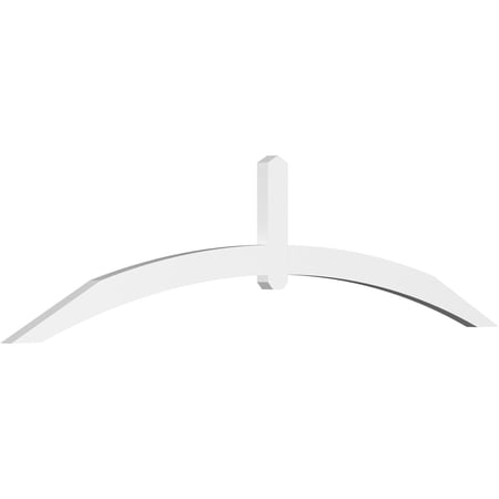 96"W x 24"H x 2"D x 4"F, 6/12 Pitch, Archdale Architectural Grade PVC Gable Bracket