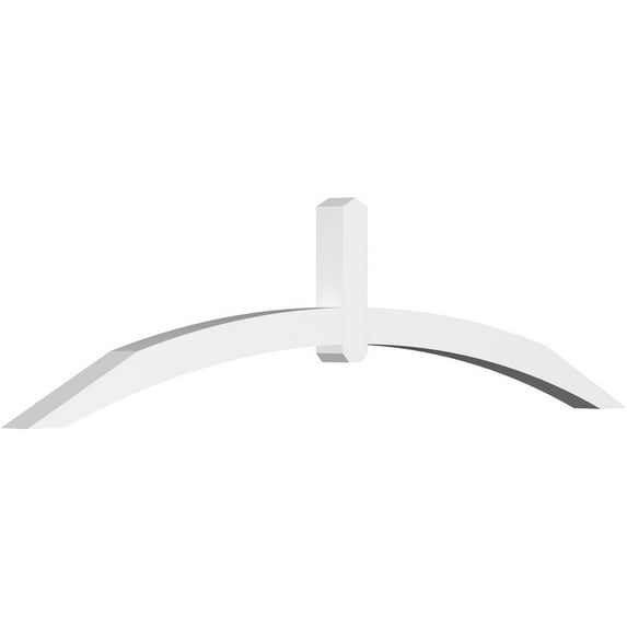 96"W x 24"H x 4"D x 4"F, 6/12 Pitch, Archdale Architectural Grade PVC Gable Bracket