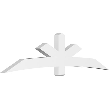 96"W x 24"H x 4"D x 6"F, 6/12 Pitch, Alberta Architectural Grade PVC Gable Bracket