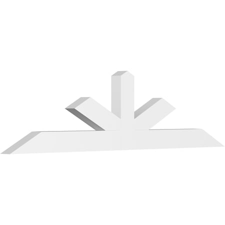 96"W x 24"H x 4"D x 6"F, 6/12 Pitch, Saratoga Architectural Grade PVC Gable Bracket
