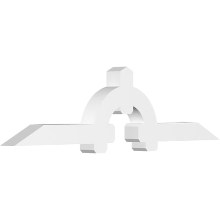 96"W x 24"H x 6"D x 6"F, 6/12 Pitch, Ericson Architectural Grade PVC Gable Bracket