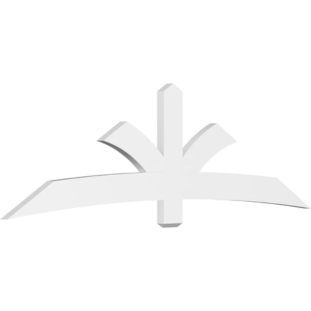 96"W x 28"H x 2"D x 6"F, 7/12 Pitch, Davenport Architectural Grade PVC Gable Bracket