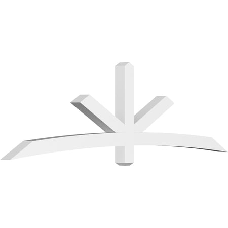 96"W x 28"H x 4"D x 4"F, 7/12 Pitch, Alberta Architectural Grade PVC Gable Bracket