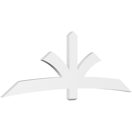 96"W x 32"H x 2"D x 6"F, 8/12 Pitch, Davenport Architectural Grade PVC Gable Bracket