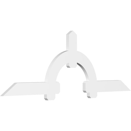 96"W x 32"H x 2"D x 6"F, 8/12 Pitch, Ericson Architectural Grade PVC Gable Bracket