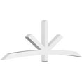 thumbnail image 1 of 96"W x 32"H x 4"D x 4"F, 8/12 Pitch, Alberta Architectural Grade PVC Gable Bracket, 1 of 8