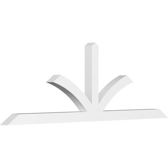 96"W x 32"H x 4"D x 4"F, 8/12 Pitch, Richland Architectural Grade PVC Gable Bracket